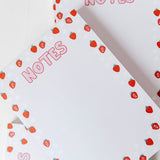 notes strawberry pad