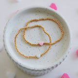 enamel heart bracelet