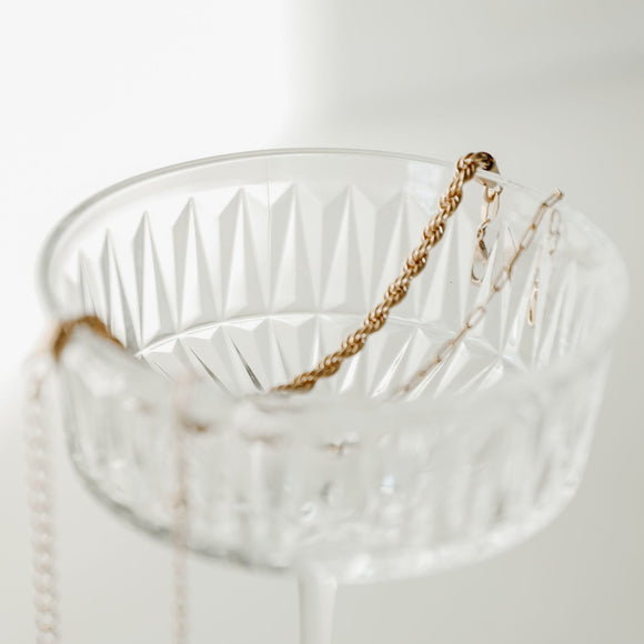 gold filled rope chain bracelet