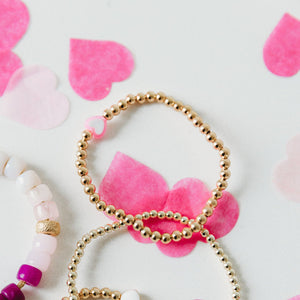 pink heart bracelet