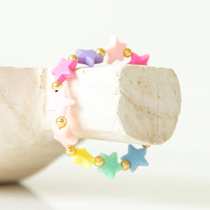 rainbow star bracelet