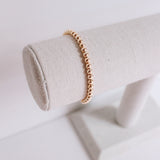 4mm gold beaded bracelet