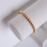 5mm gold beaded bracelet