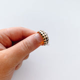 checkered dome ring