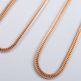 gold filled slinky chain necklace