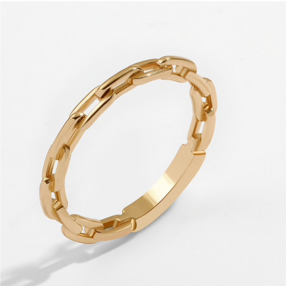 gold chain ring